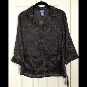 NWT Vera Wang Silky Pajama top Sm